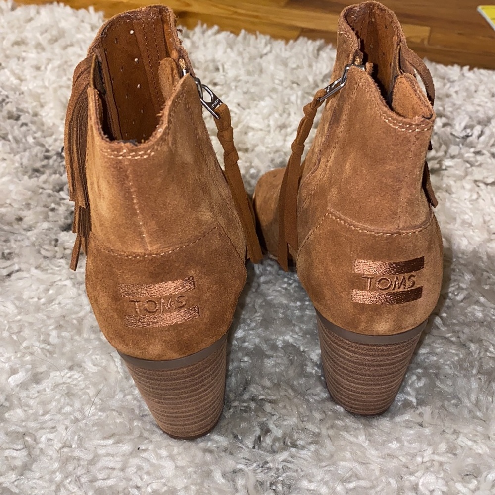 🍁HP🍁Toms Open Toe Bootie Never Been Worn - Picture 4 of 8